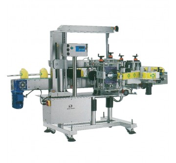 Three-sided labeler (for square or flat bottle)